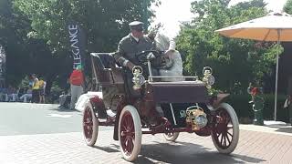 Steven and Pamela Motoring On their 1903 Cadillac Model A At the 2019 Elegance At Hershey