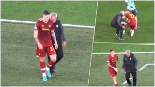 MOURINHO CAM, Roma-Leicester 1-0: l'abbraccio a Zaniolo e Zalewski, grinta e indicazioni a Veretout