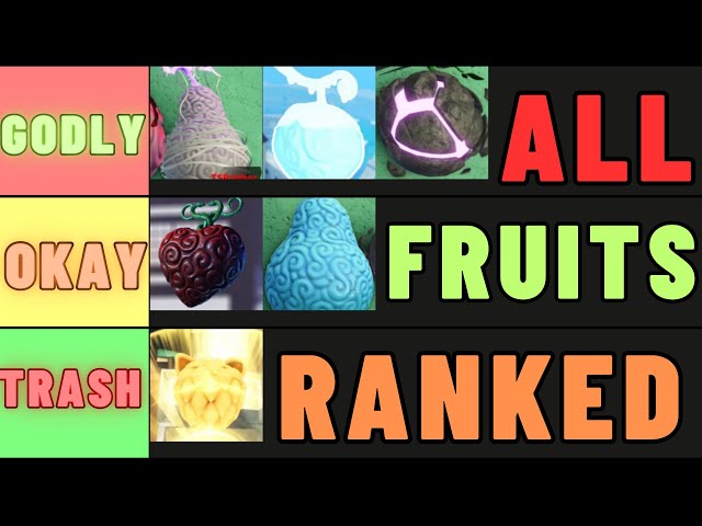 All Fruits Tier list in [DOUGH + 2X LUCK] Fruit Battlegrounds - Ranking  Every Fruit (ROBLOX) 