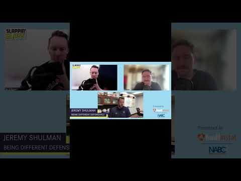 youtube video Jeremy Shulman - Being Different Defensively #slappinglass #basketball #coaching #podcast