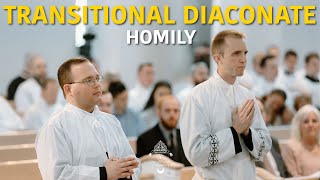 Bishop Burbidge's Homily for the Mass of Ordination to the Transitional Diaconate