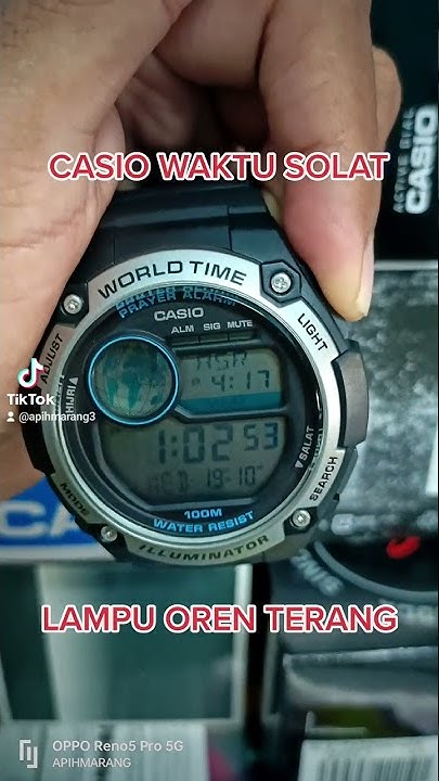 LAMPU JAM CASIO CPA-100-1A - YouTube