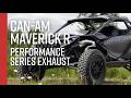 2024 CAN-AM MAVERICK R // MBRP 4", Performance Series Exhaust