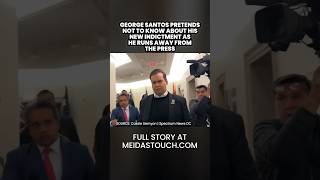 George Santos RUNS AWAY from press, SLAMS DOOR after NEW INDICTMENT