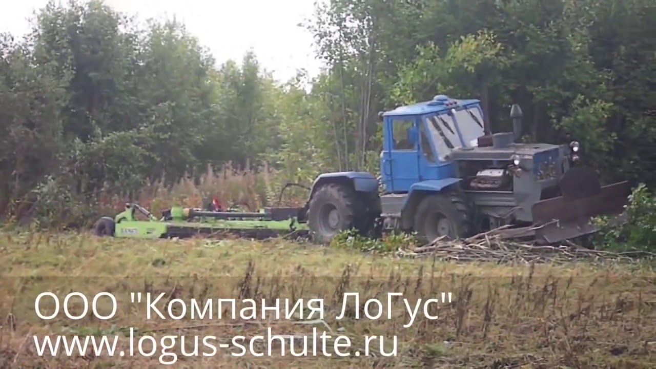 Schulte FX-315 Flex-Wing Mower, Cutting Brush & Trees in Russia