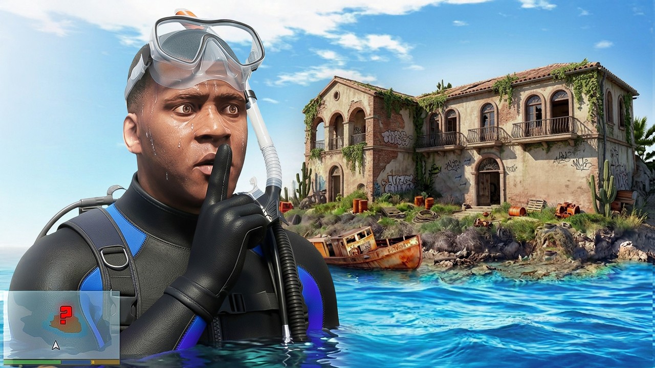 A ILHA ABANDONADA DO GTA 5!