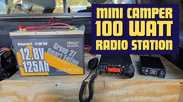 ⭐ I Built a Complete Off-Grid Ham Radio Station for My Truck Camper! (Power Queen + 17ft Antenna)