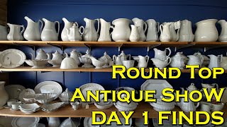 Antique Shopping in Texas  Round Top Antique Show  Day 1 of 6