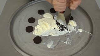 ASMR   Oreo Ice Cream Rolls  how to make Oreo Ice Cream 2