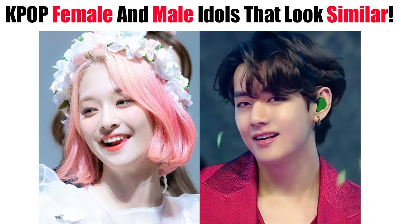 KPOP Female And Male Idols That Look Similar! - YouTube