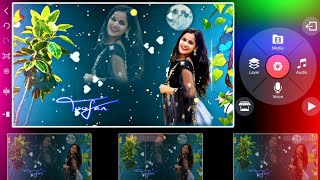 How to Make Moon Night Background With Lyrics Video Editing in KineMaster screenshot 4