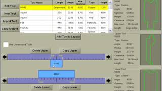 Tool Library Basics for a Cincinnati press brake