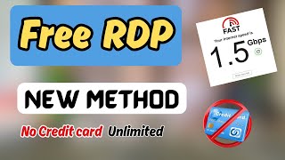 Get FREE RDP for lifetime Unlimited / Rdp kaise banaye