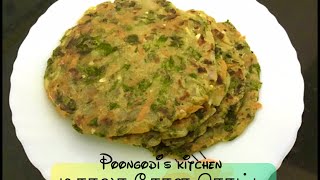 Masala jowar roti recipe | மசாலா வெள்ளைச்சோள ரொட்டி | Poongodi’s Channel