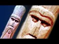 Wood carving face