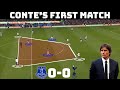 Conte's First Match Tactics | Tactical Analysis : Everton 0 - 0 Tottenham |