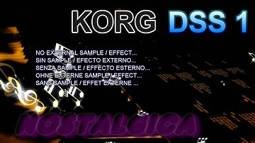 KORG DSS1 ANALOG BASS NOSTALGICA