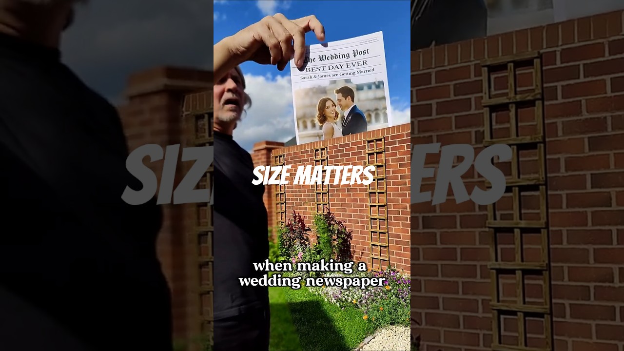 Why your wedding newspaper needs to be TABLOID size 📰✨