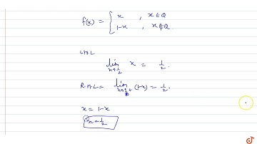 If f(x)={x, when x is rational, 1-x, when x is irrational , then