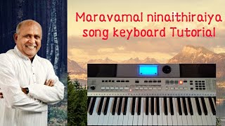 Video thumbnail of "Maravamal ninaithiraiya song keyboard tutorial"