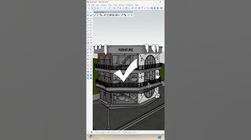 ✅Easy way to create railing inside Sketchup #youtubeshorts #new #sketchup #viralvideo