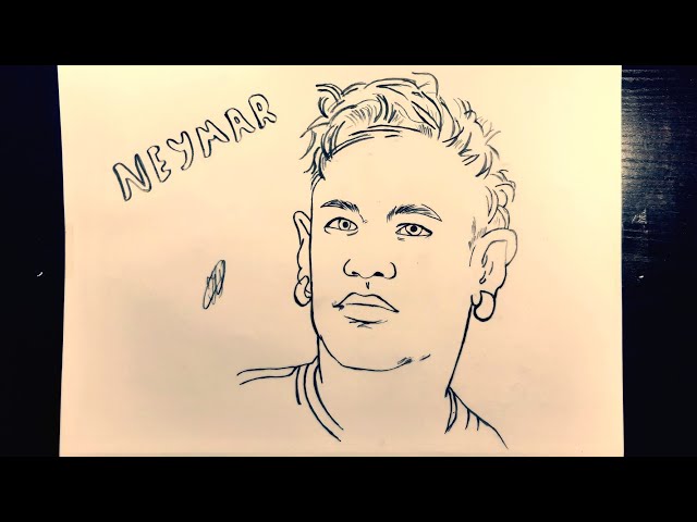 How to draw Lionel Messi and Neymar Jr || Messi and Neymar back side drawing  - YouTube