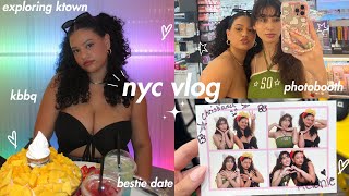 NYC VLOG 🍬: ktown, photobooth, desserts, shopping, kbbq, bestie date