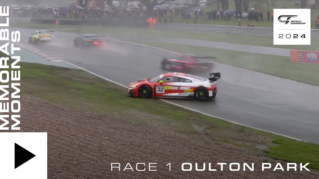 Dramatic Start in Heavy Rain! | Race 1 | Oulton Park | 2024 British GT Championship