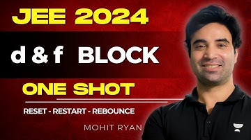 d & f Block One Shot | JEE Main 2024 | RRR