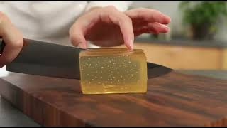 “Perfect Jelly Cubes Cutting – Ultra Smooth Chef Precision