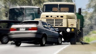 【最強の木】衝撃の交通事故シミュレーション映像　#beamngdrive #車のゲーム screenshot 5