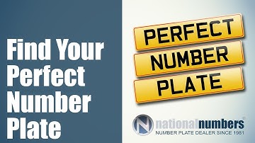 Find Your Perfect Number Plate - National Numbers
