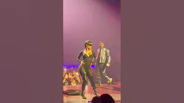 Teyana Taylor Surprise Appearance at Usher Concert In Las Vegas #shorts #usher #teyanataylor