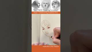 Drawing a Girl’s Face in Ink - https://lifedrawing.academy/free