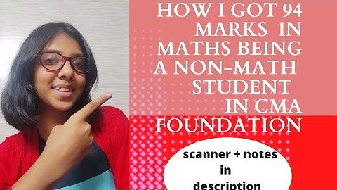 Get 90+ marks in maths in Cma foundation | Cma foundation maths | Tips and tricks | Aarzoo bahety