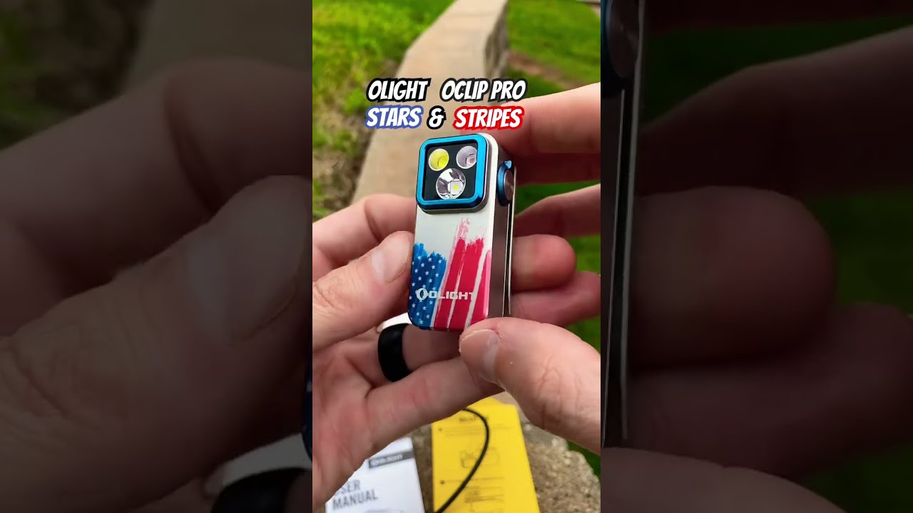 Stars & Stripes Olight Oclip Pro #flashlight #torch - YouTube