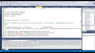 Update Data using Datagridview in vb.net تعديل بيانات داخل قاعدة البيانات عن طريق داتاجريدفيو