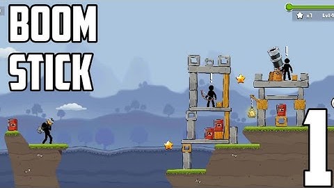 boom stick gameplay walkthrough part 1 (Android, iOS)