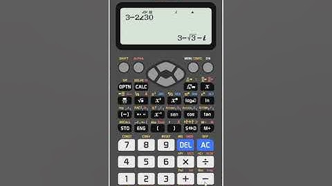 Números complejos con la calculadora CASIO FX-570 y FX-991 (SP X ClassWiz y ES PLUS)