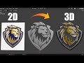 Blender Tutorial - Turn Any 2D Image to 3D Model with Texture - Quick & Easy