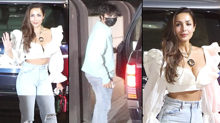 Malaika Arora With Son Arhaan Khan At Seema Khan Birthday Celebration