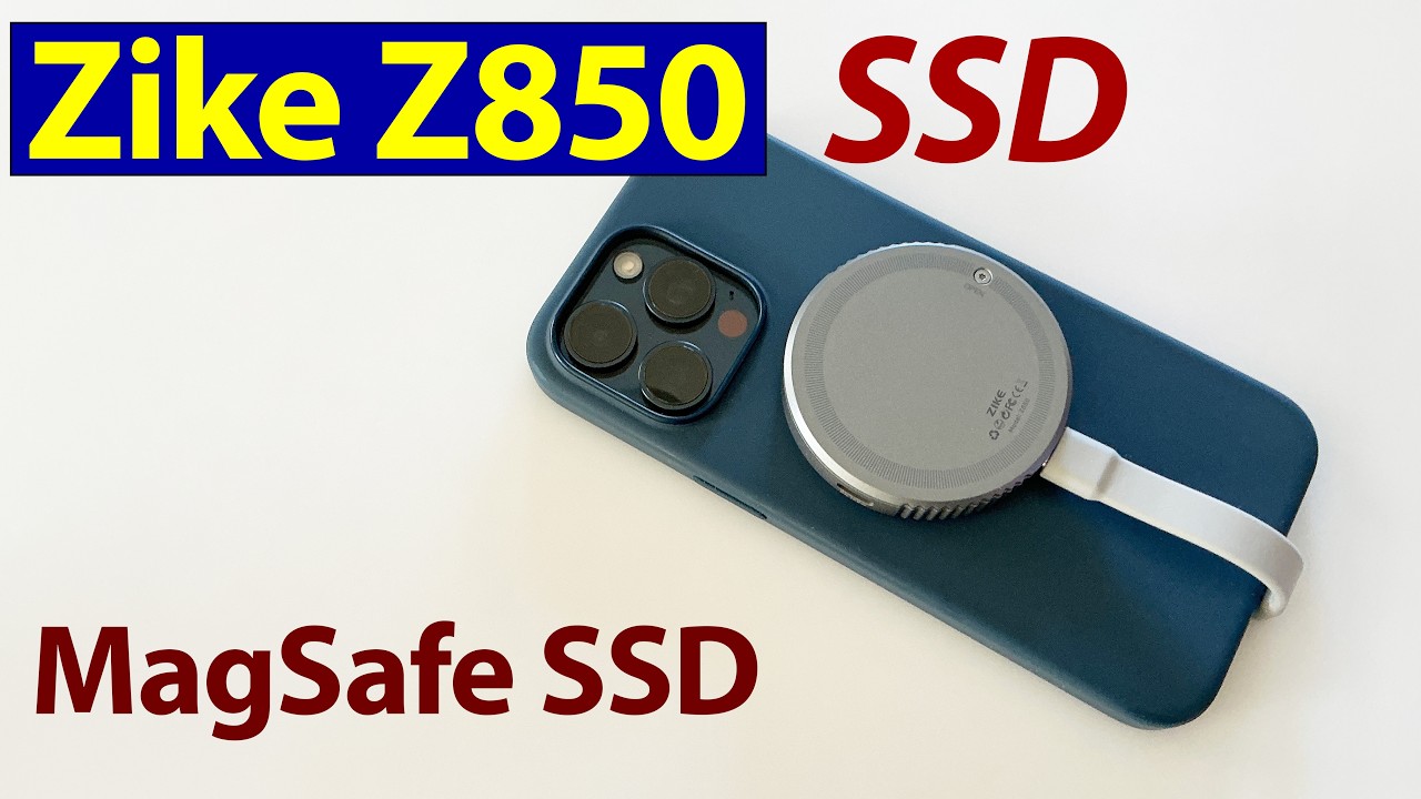Zike Z850 Magsafe NVMe SSD Enclosure For Your iPhone - YouTube