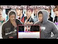 Our Reaction to BTS (방탄소년단) Spring day LYRICS!