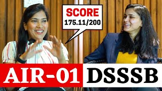 AIR 1 Kiran DSSSB PRT 47/21 Topper Interview Video with Himanshi Singh