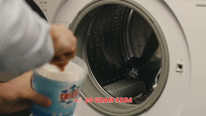wasmachine reinigen met soda en azijn
