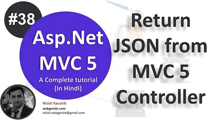 (#38) Return JSON from MVC Controller | mvc tutorial for beginners in .net c#