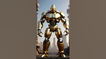 💪📀Golden Robot Transformation #shorts #robot #robotics #robots #robotic #transformation #golden