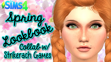 The Sims 4 | Spring Inspired Lookbook - Collab w/ Strikerach Games