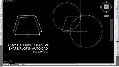 how to draw Irregular Plot  in CAD