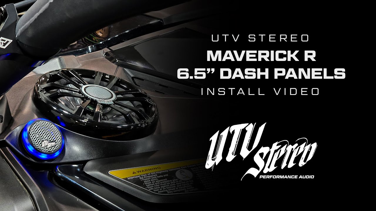 UTV Stereo Can-Am® Maverick R Dash Panels - YouTube